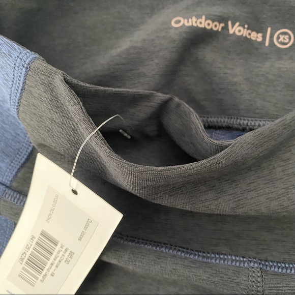 Outdoor Voices 3/4 Two-Tone Warmup Leggings XS NWT - Picture 9 of 10